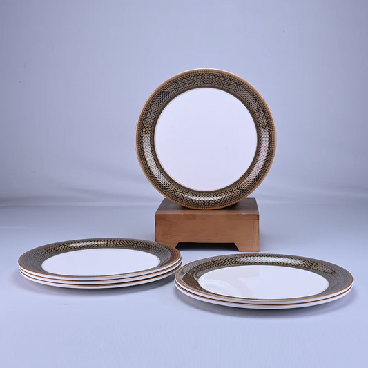 31 pc Dinner Set Rnd Gold - Heera