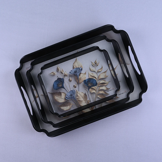 3 pc Tray Set Elegant - Priceless