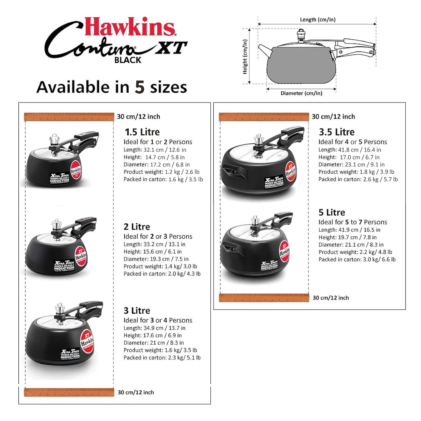 hawkins-cooker Contura black XT (Induction base)