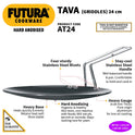 hawkins- Futura Tava(Griddles) Hard Anodised Tava