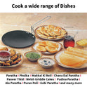 Hawkins Futura  Tava, Non Stick Tawa with Stainless Steel Handle, Black