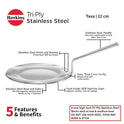 hawkins- Nonstick Flate Tava -22 cm