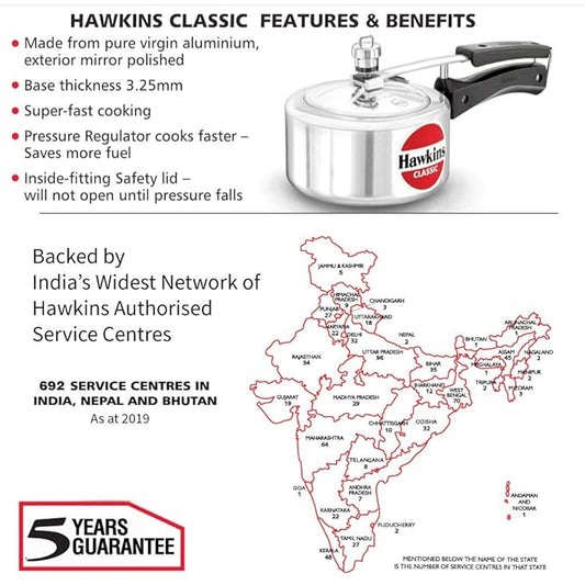 Hawkins Pressure Cooker CLASSIC  1.5 Litre